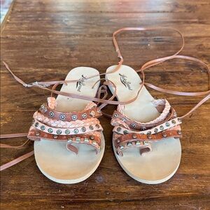 Lucky Brand Brown and Tan Sandals